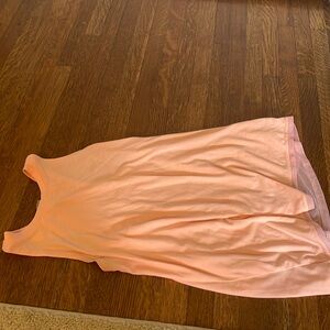 Athleta girl gently used peach/orange tank top girls size 12/L
